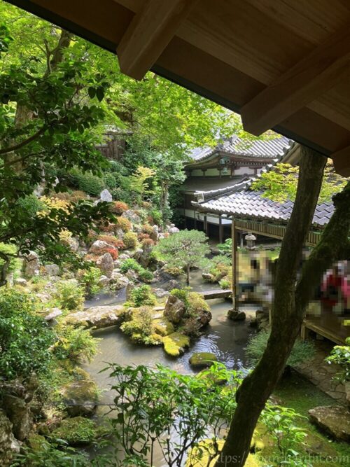 柳谷寺奥の院へ向かうあじさい廻廊
